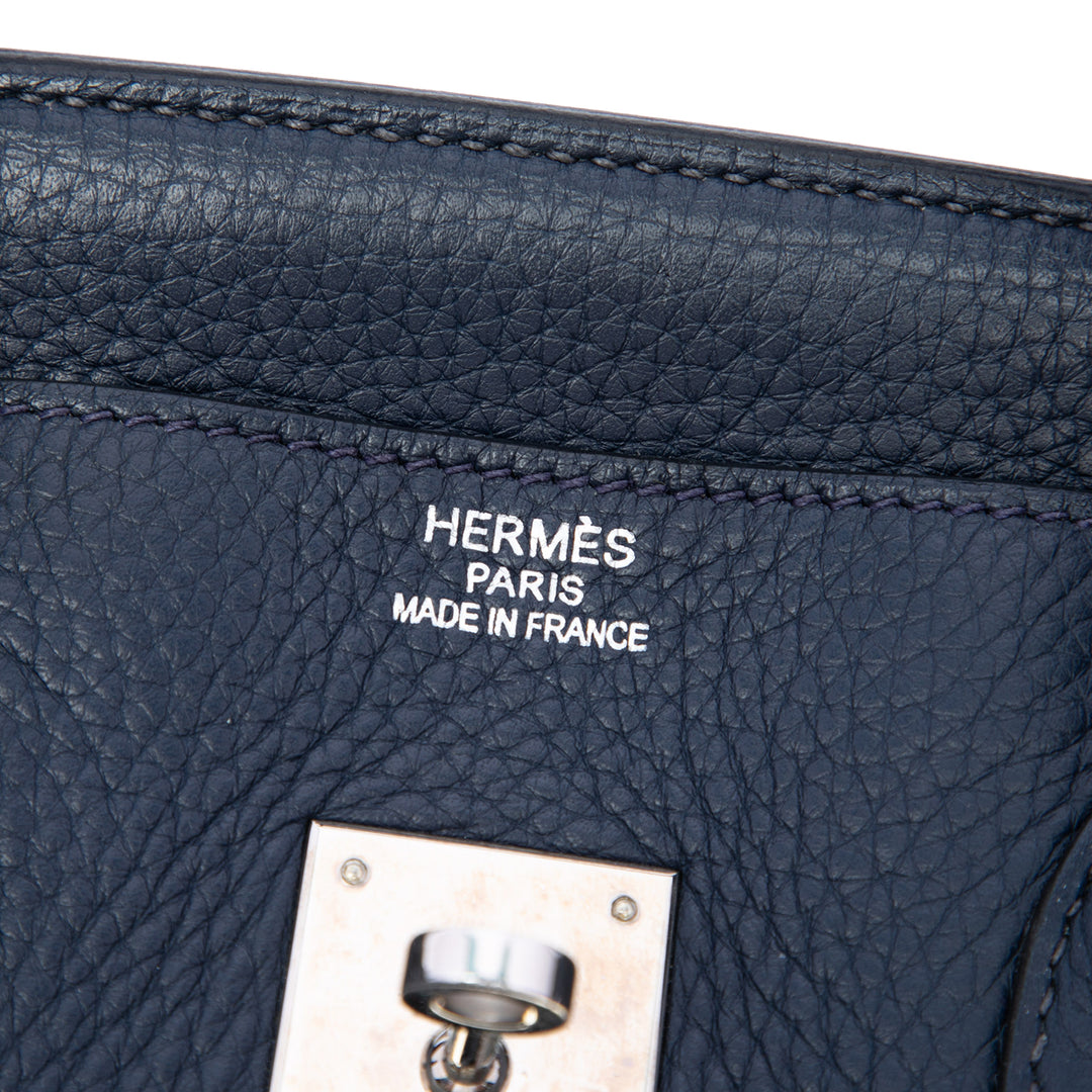 Birkin Retourne 35 Togo Bleu