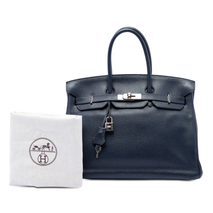 Birkin Retourne 35 Togo Bleu