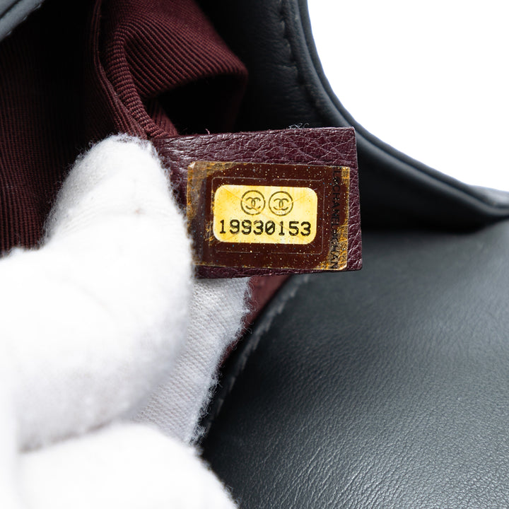 Chanel Old Medium Chevron Cuir d’agneau Boy à rabat