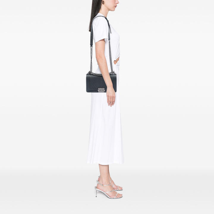 Chanel Old Medium Chevron Cuir d’agneau Boy à rabat