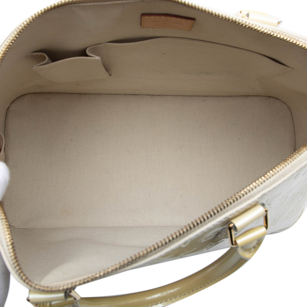 Louis Vuitton Alma GM Cuir verni Monogram Beige