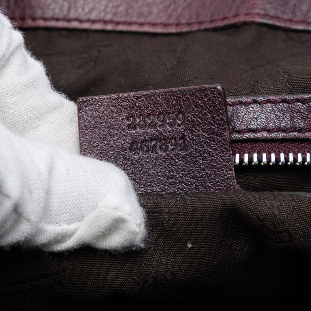 Gucci Medium GG Toile Bamboo Bar Cabas