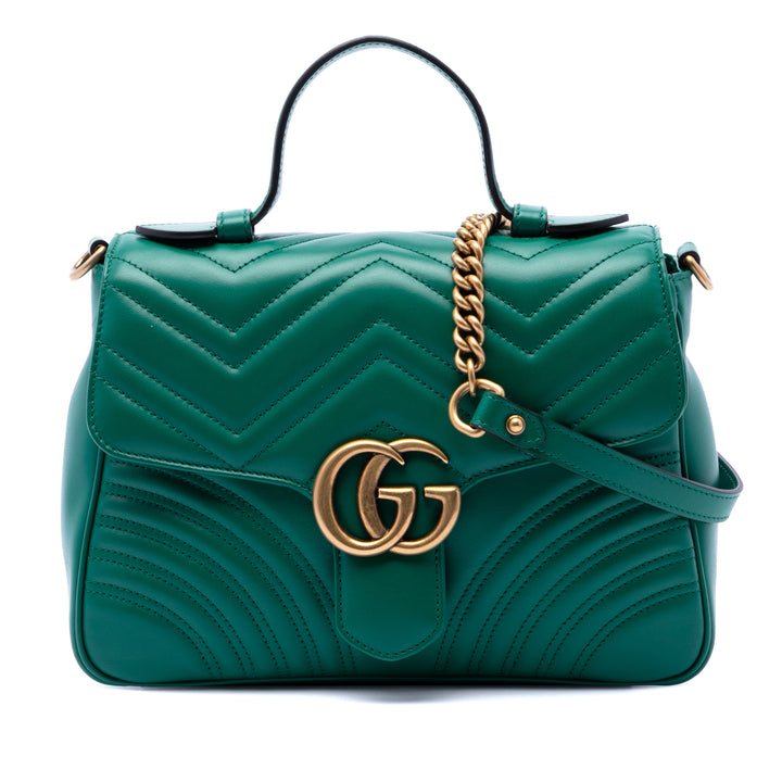 Gucci Small GG Marmont Matelasse Cuir de veau sac à anse supérieure