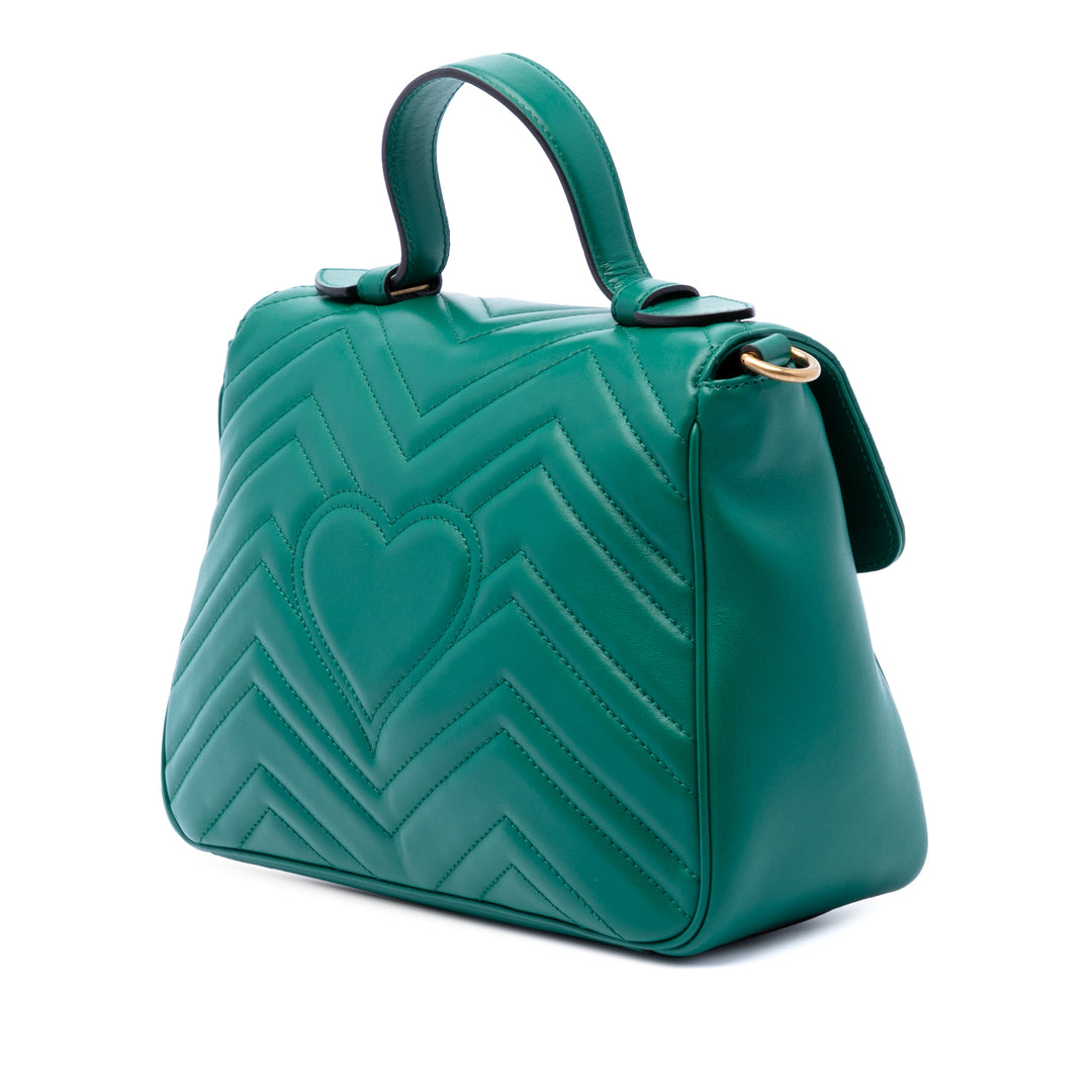 Gucci Small GG Marmont Matelasse Cuir de veau sac à anse supérieure