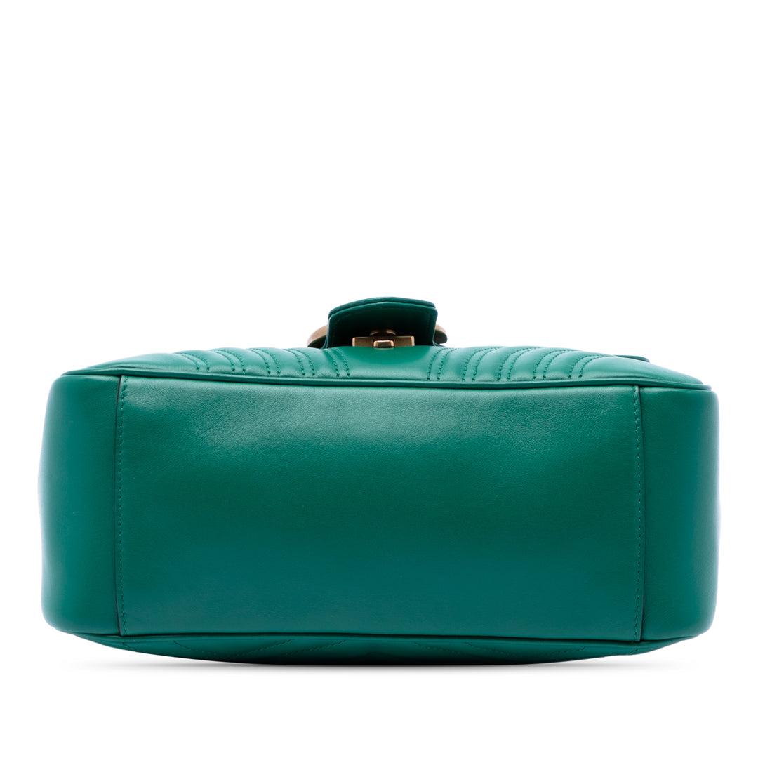Gucci Small GG Marmont Matelasse Cuir de veau sac à anse supérieure