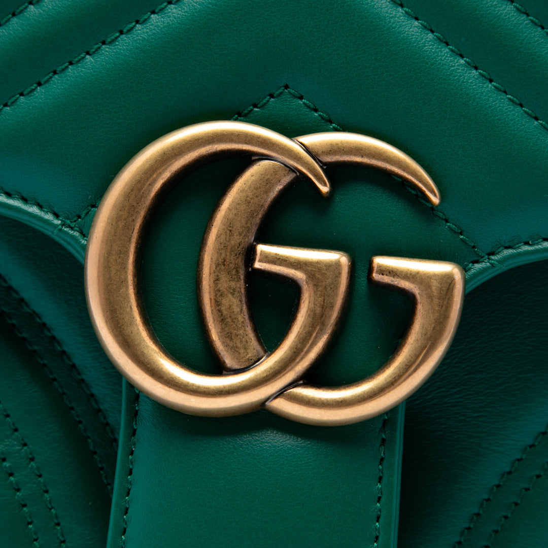 Gucci Small GG Marmont Matelasse Cuir de veau sac à anse supérieure