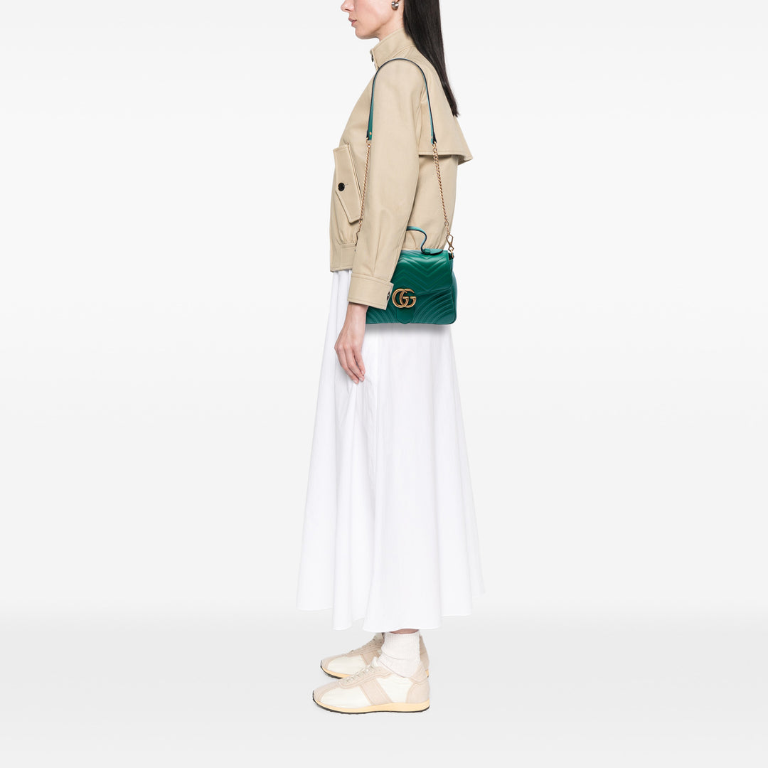 Gucci Small GG Marmont Matelasse Cuir de veau sac à anse supérieure