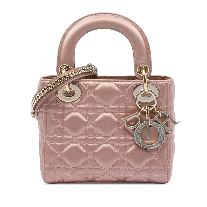Dior Mini Satin Cannage Swarovski Cristal Lady Dior