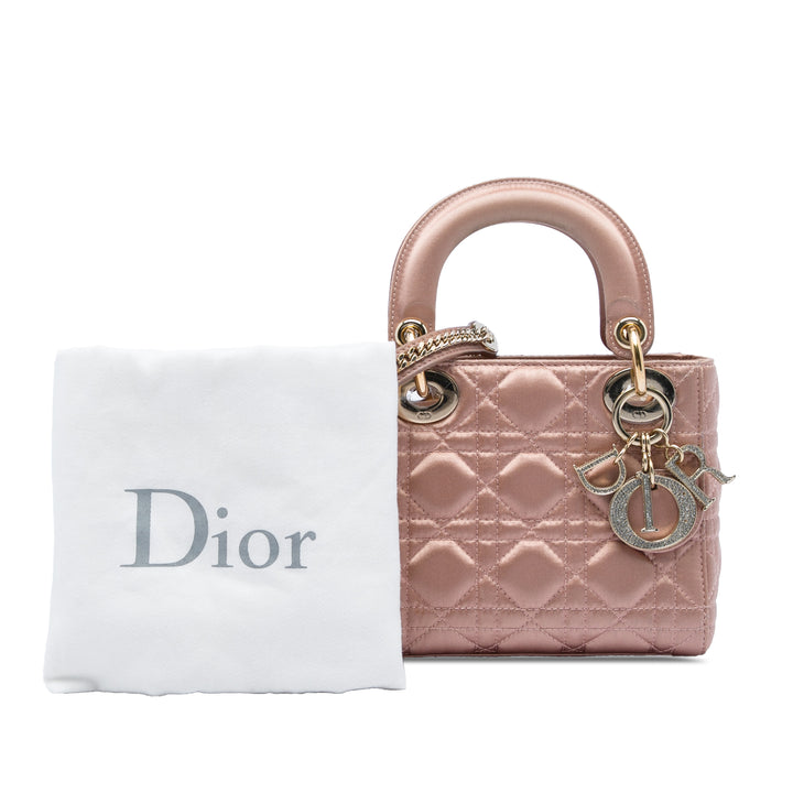 Dior Mini Satin Cannage Swarovski Cristal Lady Dior