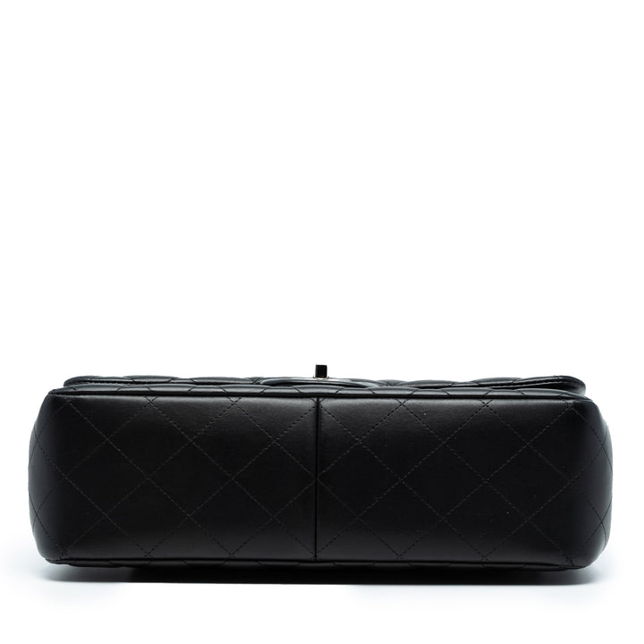 Chanel Jumbo Classic Cuir d’agneau Double rabat Noir