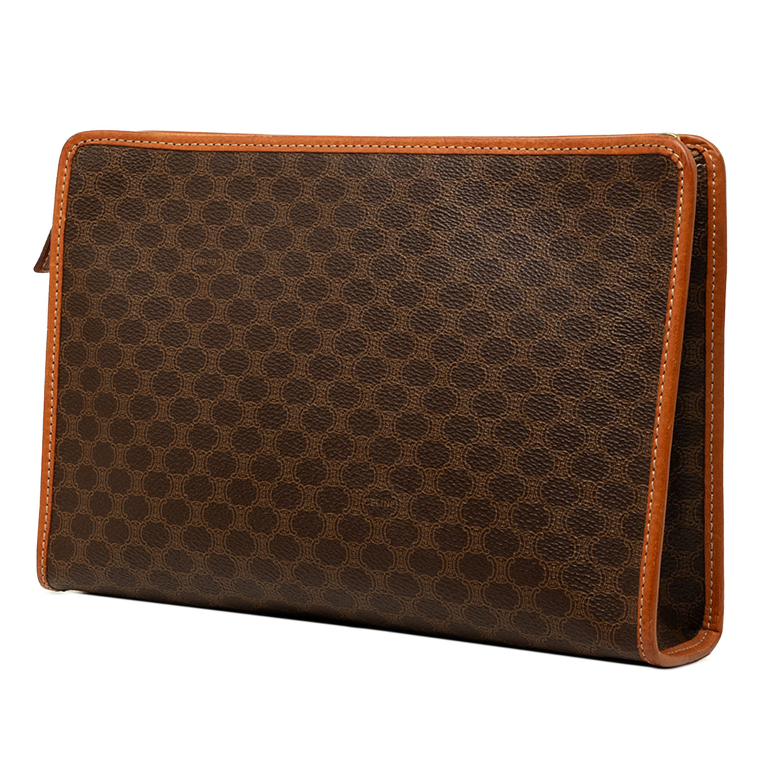 Macadam Pochette Toile enduite Marron
