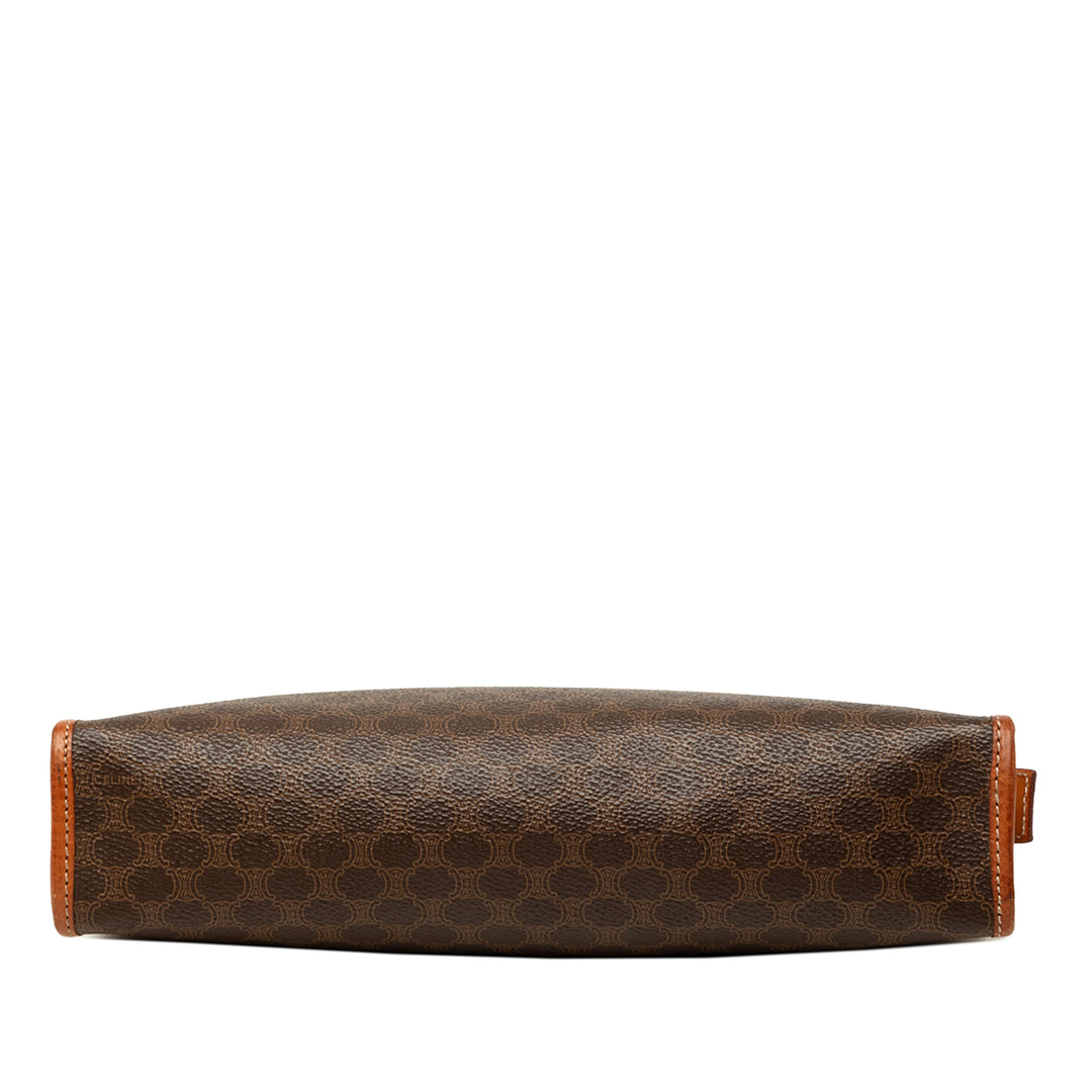 Macadam Pochette Toile enduite Marron