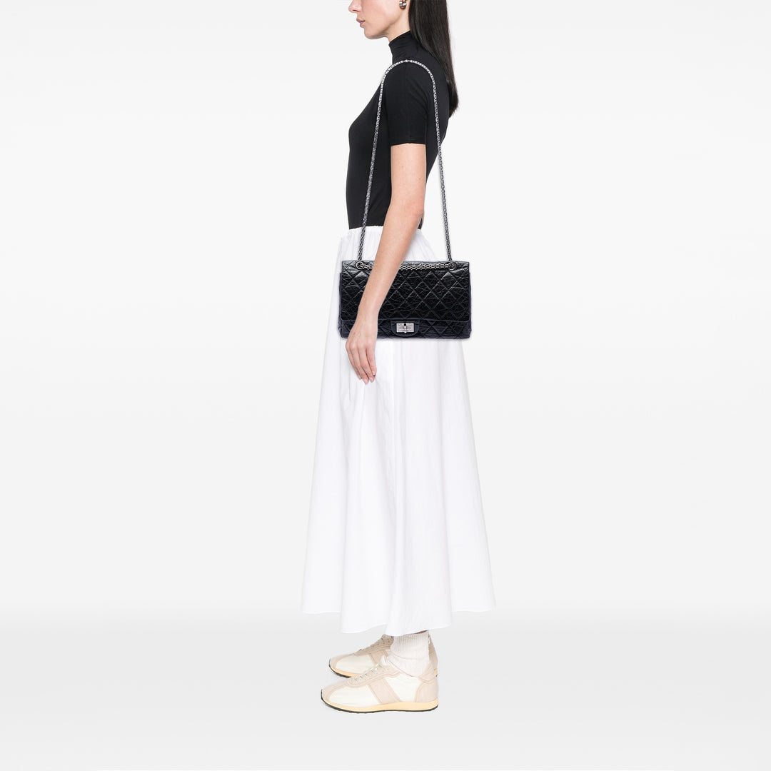 Chanel Matelassé vieilli Cuir de veau Reissue 2.55 Double rabat 227