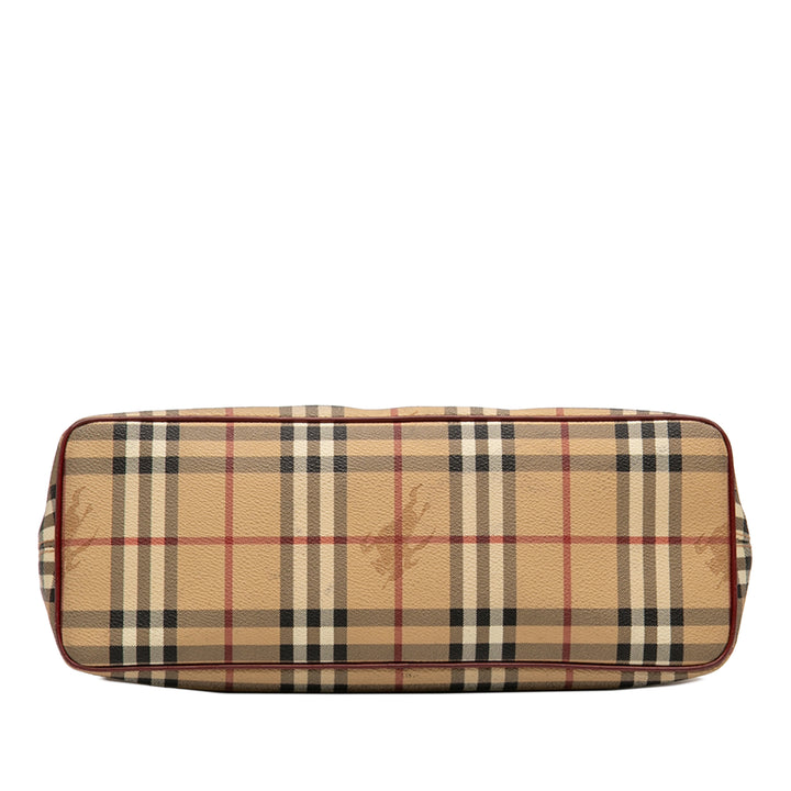 Burberry Haymarket Check Coated Toile Cabas