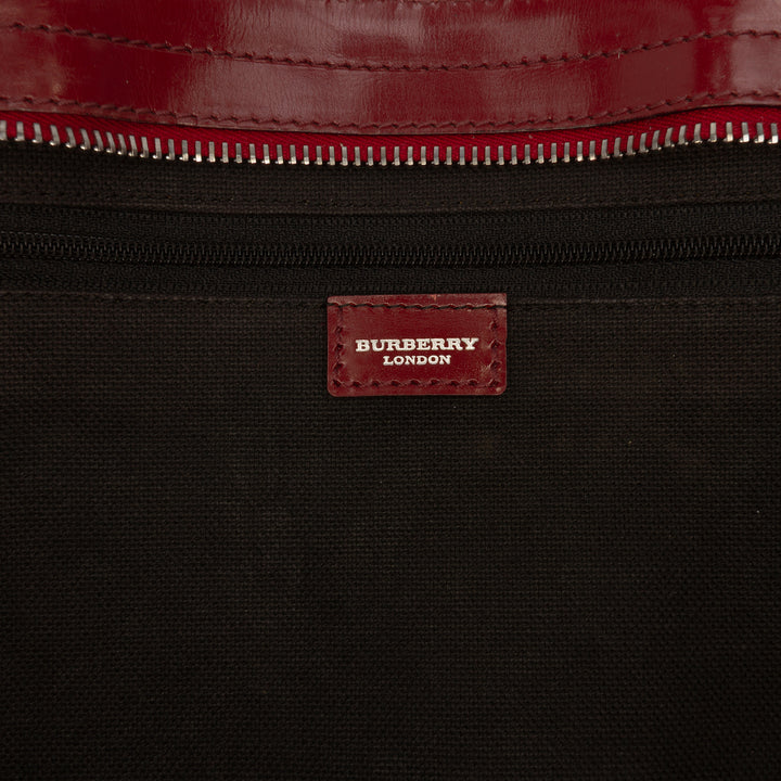 Burberry Haymarket Check Coated Toile Cabas