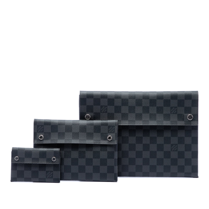 Louis Vuitton Damier Graphite Alpha Pochette GM