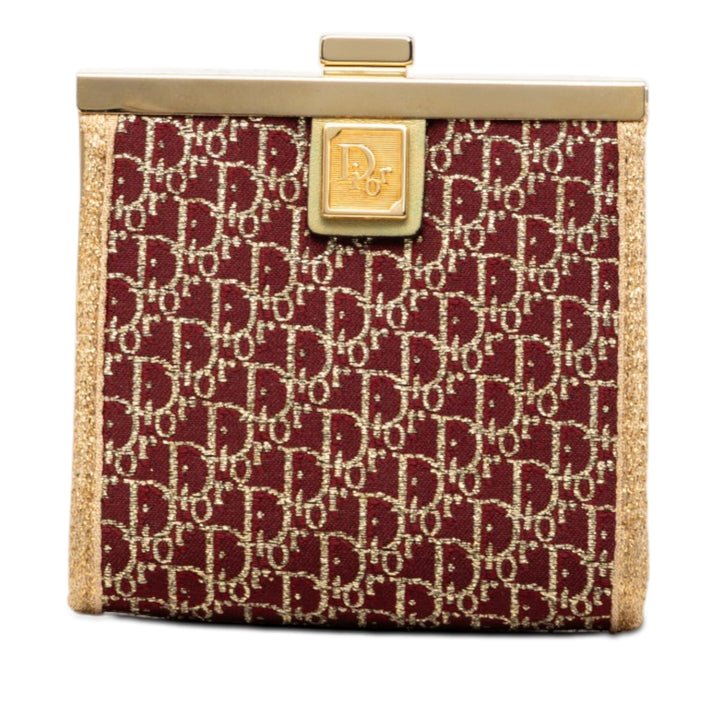 Dior Diorissimo Trotter Toile Kiss Lock Coin Pochette