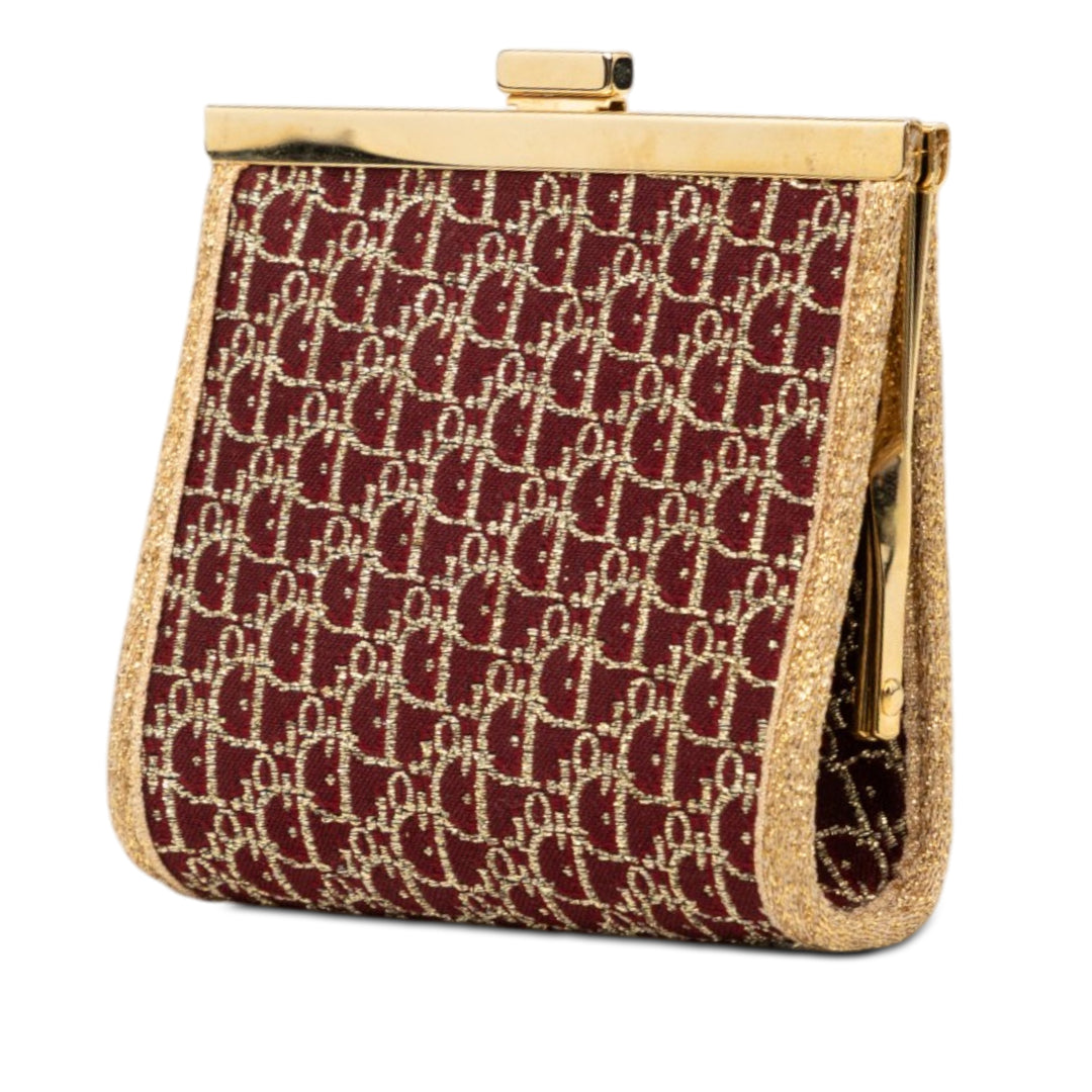 Dior Diorissimo Trotter Toile Kiss Lock Coin Pochette