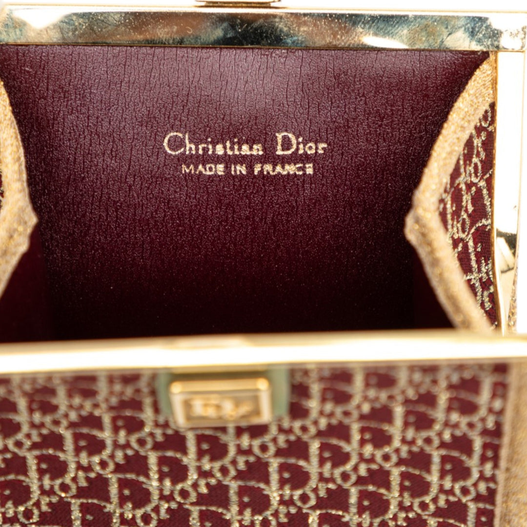Dior Diorissimo Trotter Toile Kiss Lock Coin Pochette