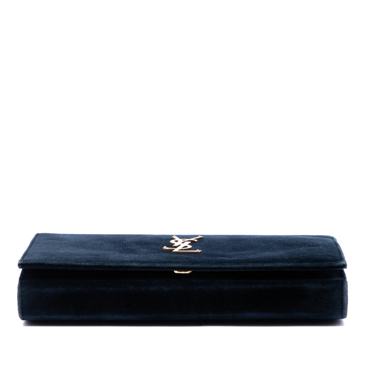 Saint Laurent Kate Chaîne Portefeuille Bleu – vue 3 – GABY PARIS