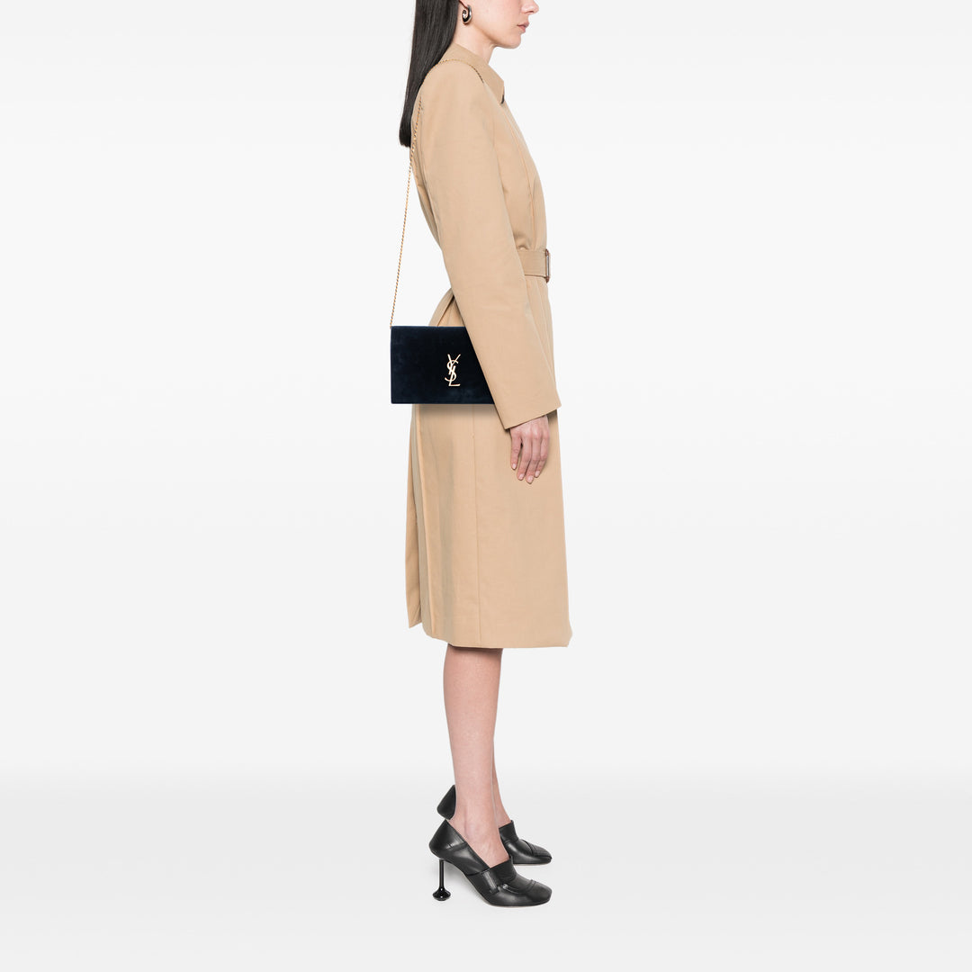 Saint Laurent Kate Chaîne Portefeuille Bleu – vue 6 – GABY PARIS