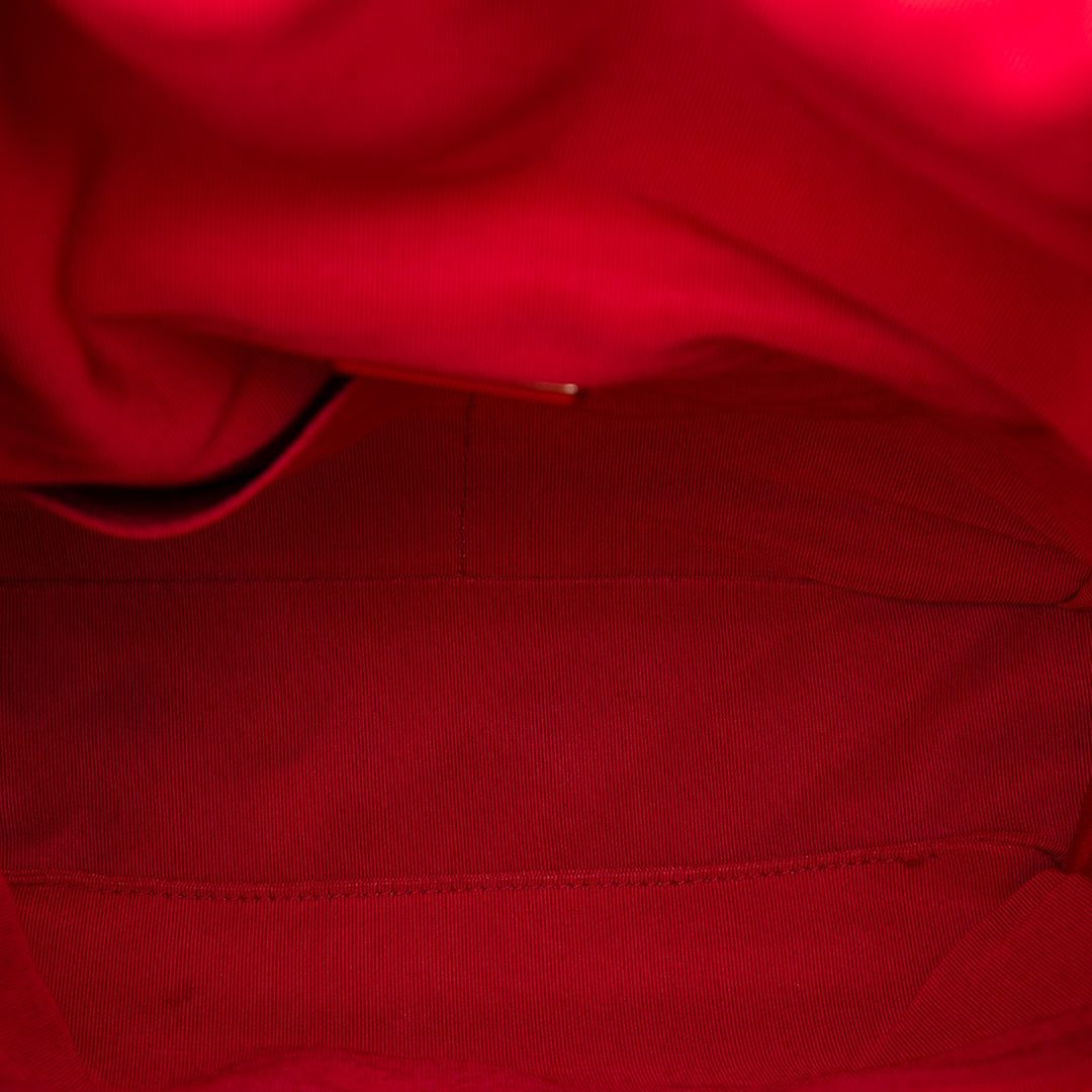 Chanel Matelassé In Seoul Sac à dos Grand Cuir d'agneau Rouge – vue 4 – GABY PARIS