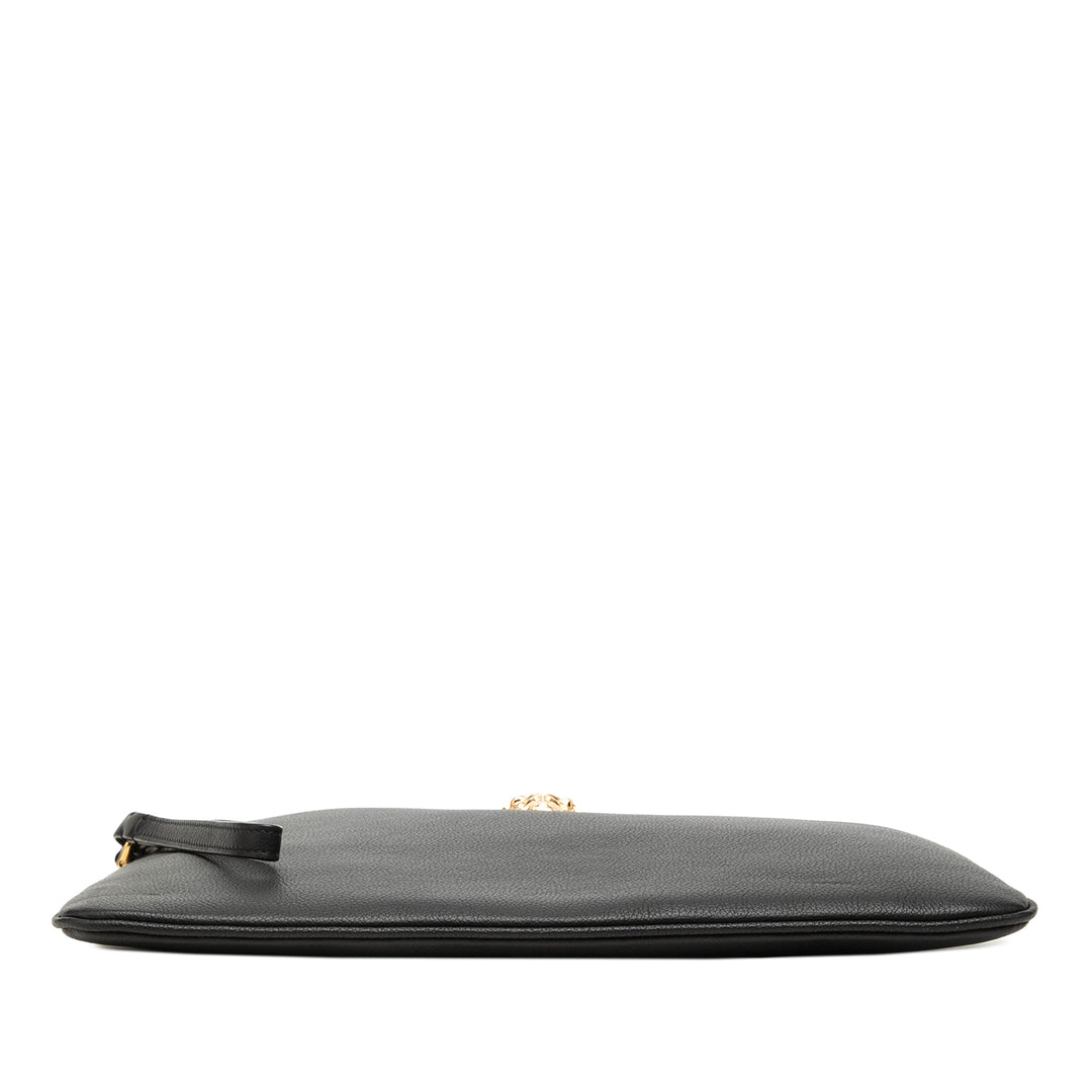Versace Medusa Wristlet Pochette Noir – vue 3 – GABY PARIS