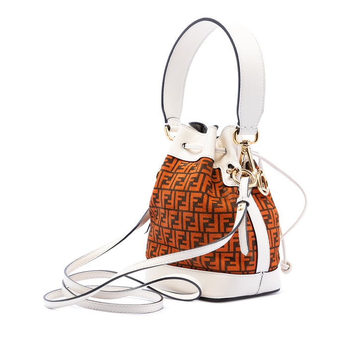 Fendi Mini Zucca Daim Mon Tresor Bucket Sac