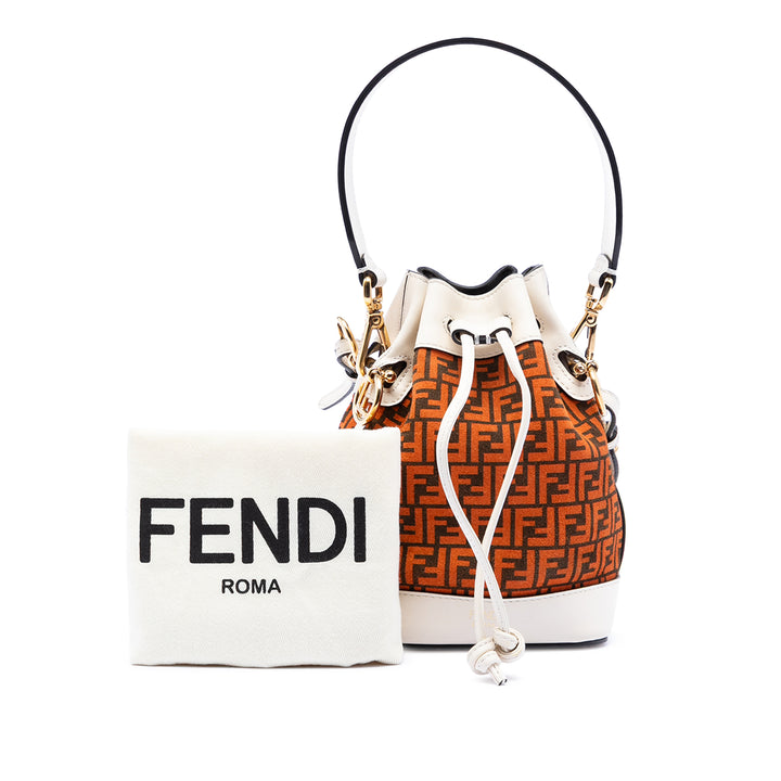 Fendi Mini Zucca Daim Mon Tresor Bucket Sac