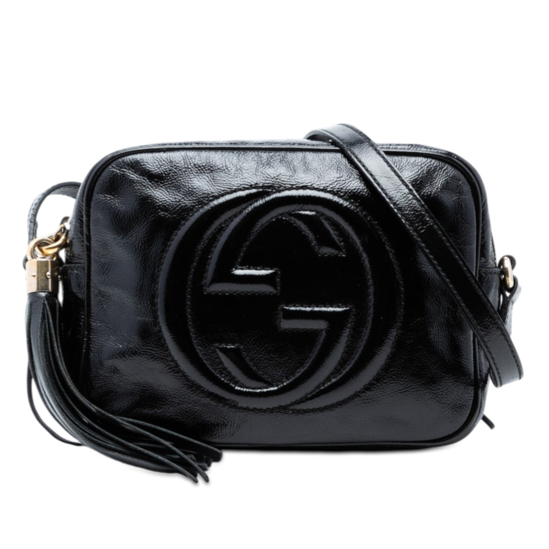 Gucci Cuir verni Soho Disco Sac porté croisé