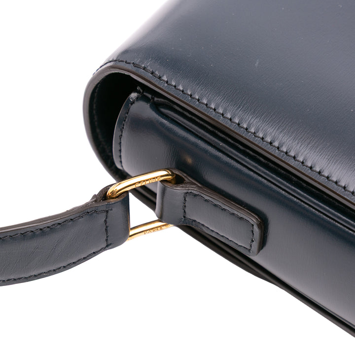 Celine Classique Shiny Cuir de veau Triomphe Crossbody Bleu – GABY PARIS Authentique