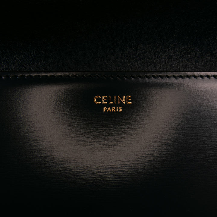 Celine Classique Shiny Cuir de veau Triomphe Crossbody Bleu – GABY PARIS Authentique