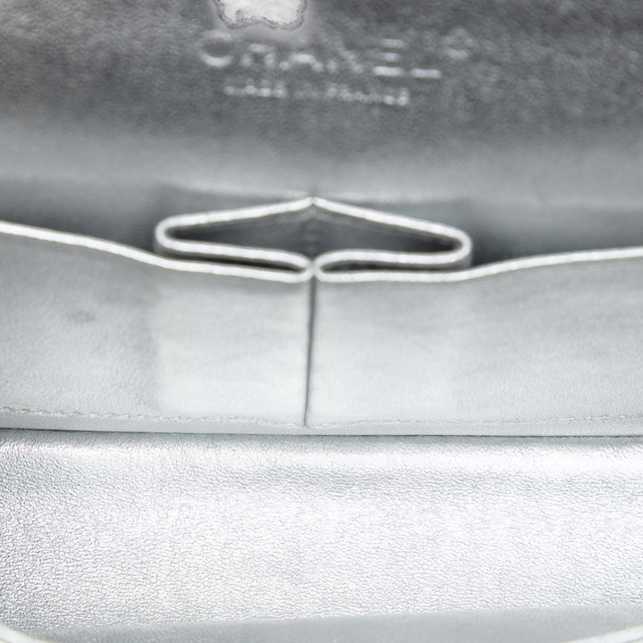 Chanel Medium Classic Metallic Cuir d’agneau Double rabat