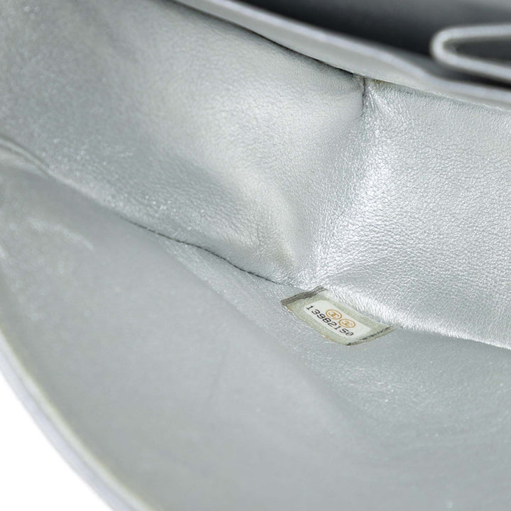 Chanel Medium Classic Metallic Cuir d’agneau Double rabat