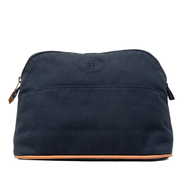 Hermès Bolide Trousse De Voyage Pochette PM Bleu – vue principale – GABY PARIS