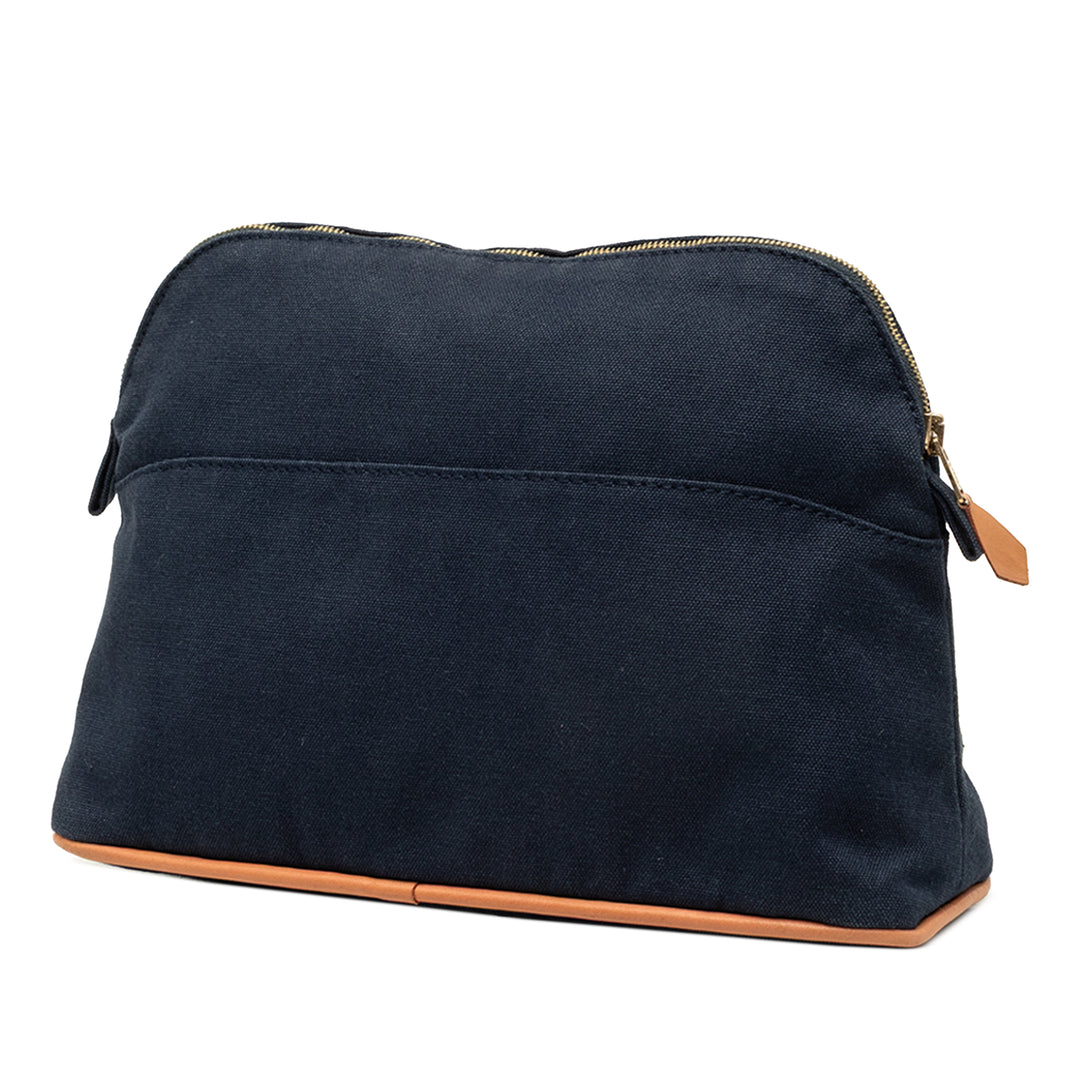 Hermès Bolide Trousse De Voyage Pochette PM Bleu – vue 2 – GABY PARIS