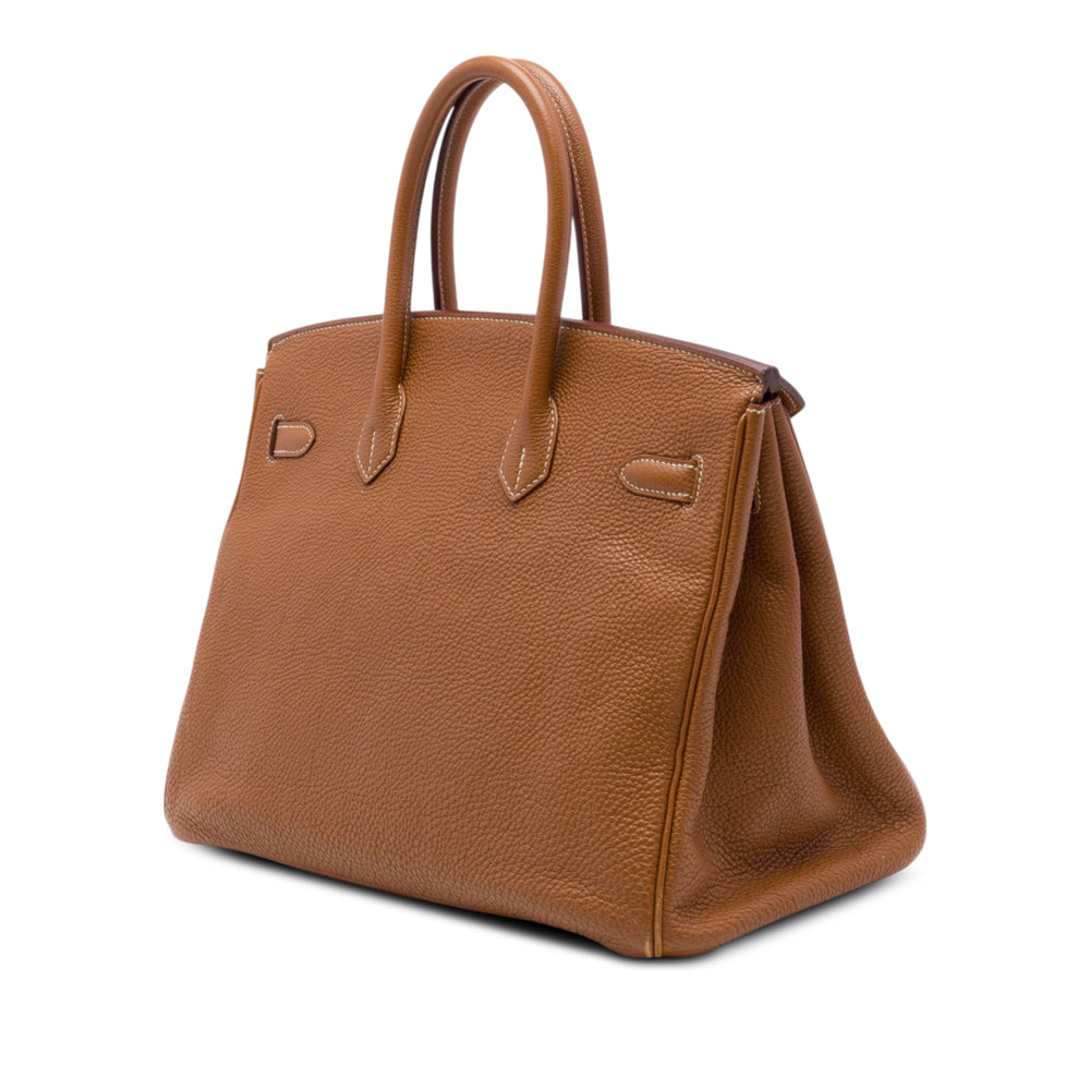 Hermès Sac à main Birkin Retourne 35 Togo Marron – vue 2 – GABY PARIS