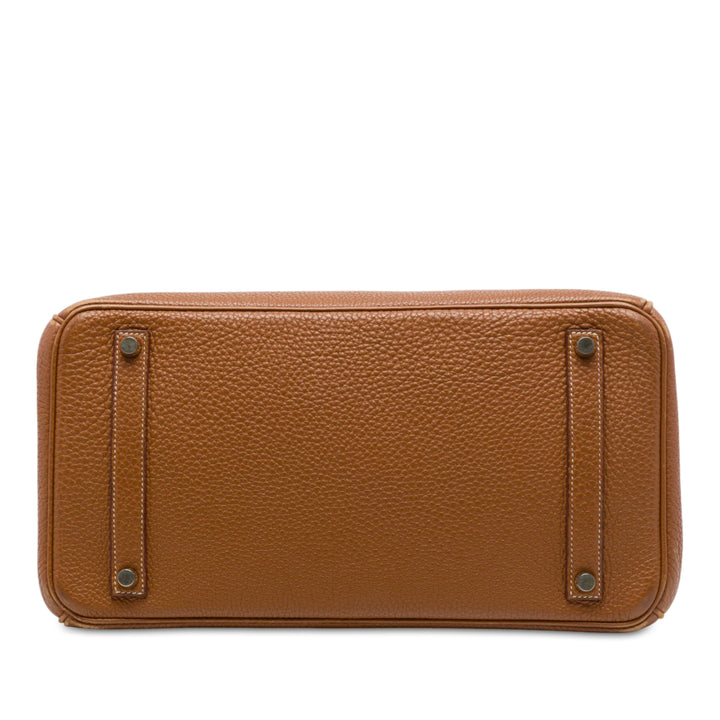 Hermès Sac à main Birkin Retourne 35 Togo Marron – vue 3 – GABY PARIS