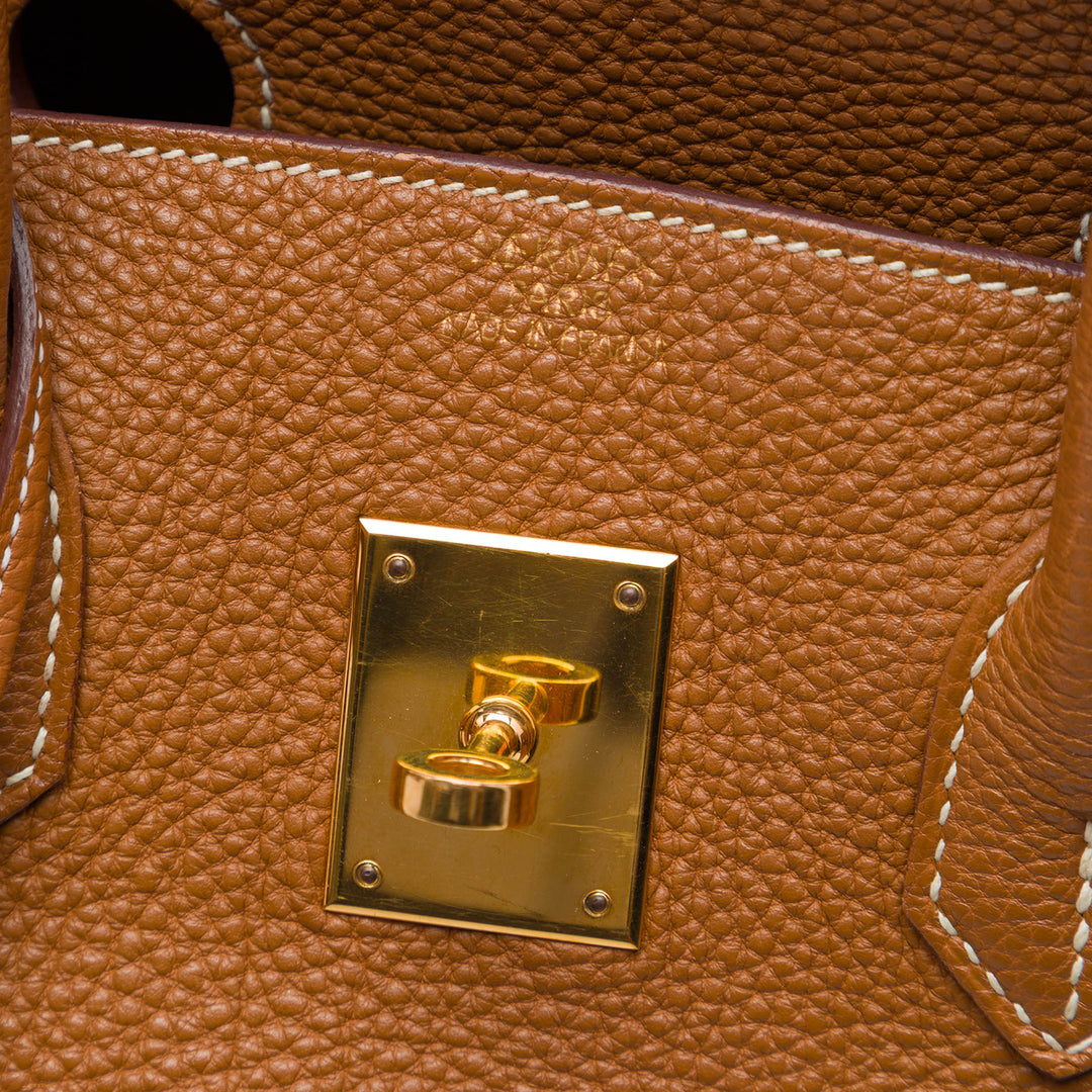 Hermès Sac à main Birkin Retourne 35 Togo Marron – vue 5 – GABY PARIS