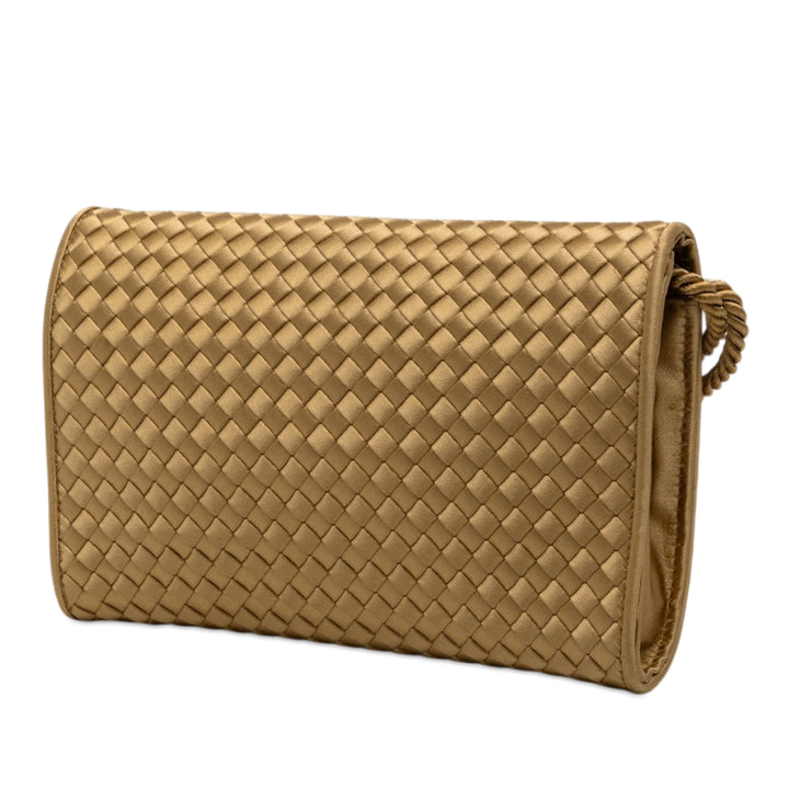 Bottega Veneta Intrecciato à rabat Sac Doré – vue 2 – GABY PARIS