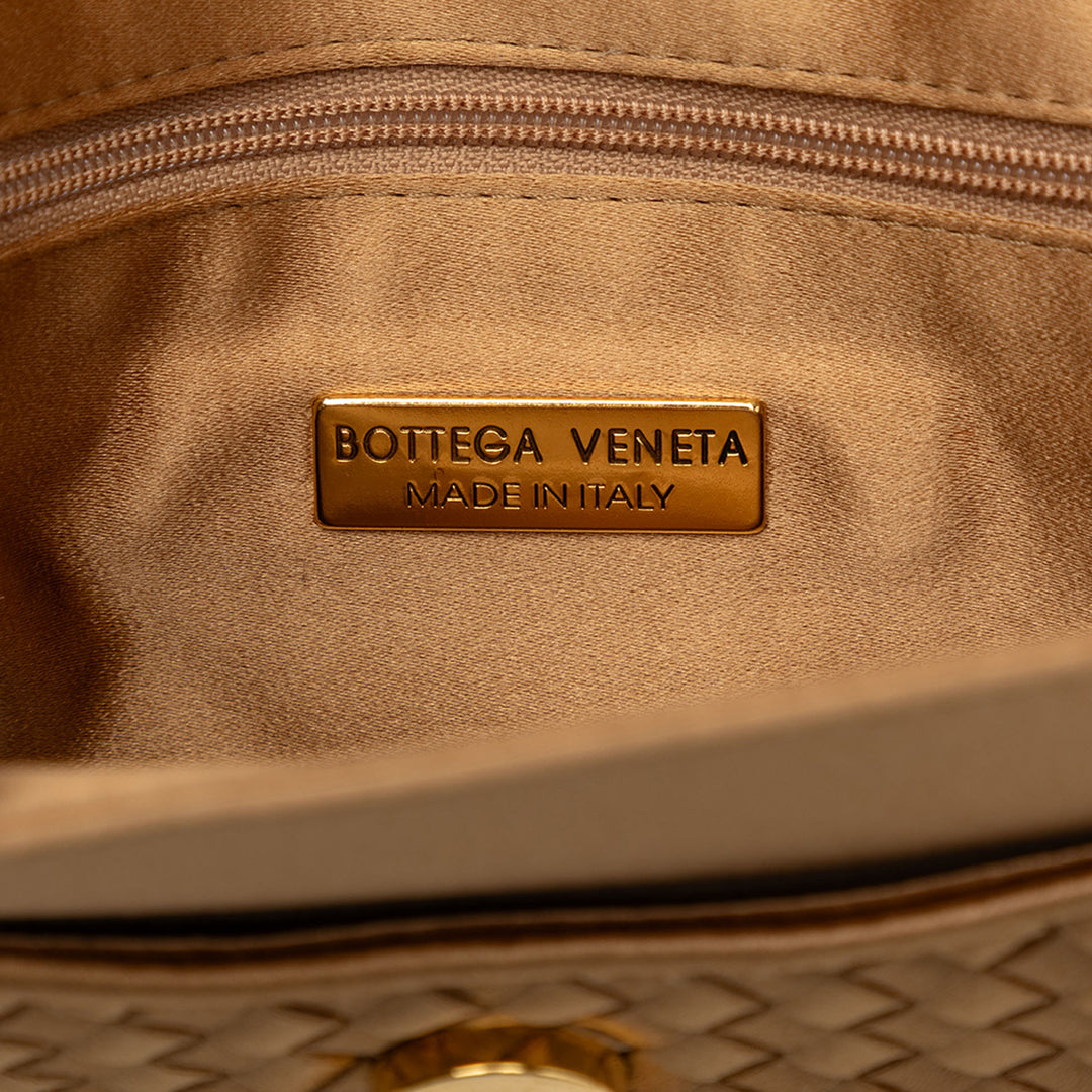Bottega Veneta Intrecciato à rabat Sac Doré – vue 5 – GABY PARIS