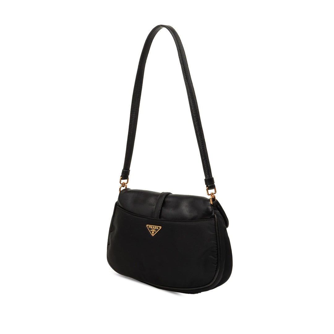 Prada Souple Veau et Sac Tessuto Noir – vue 2 – GABY PARIS