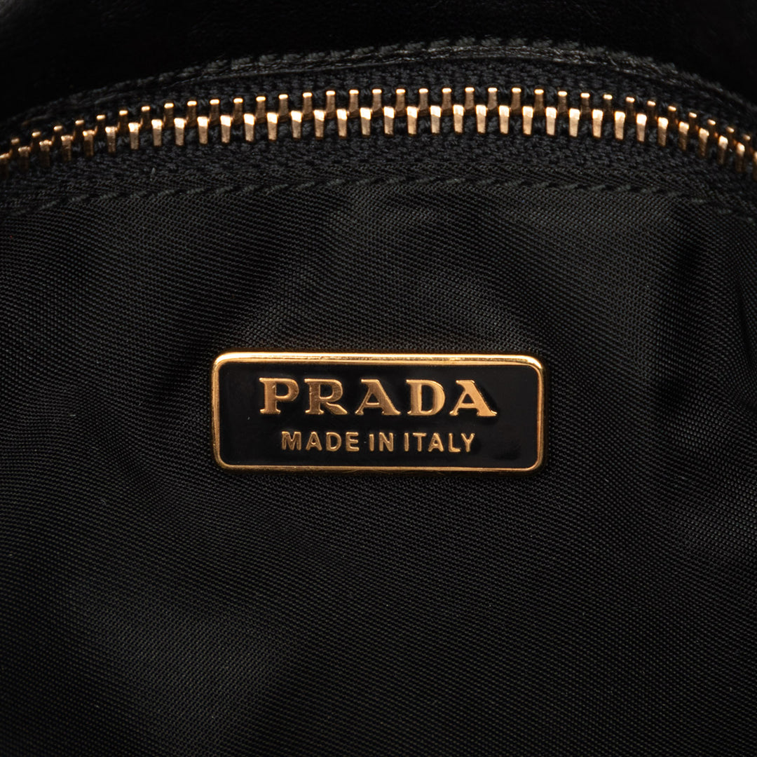 Prada Souple Veau et Sac Tessuto Noir – vue 5 – GABY PARIS