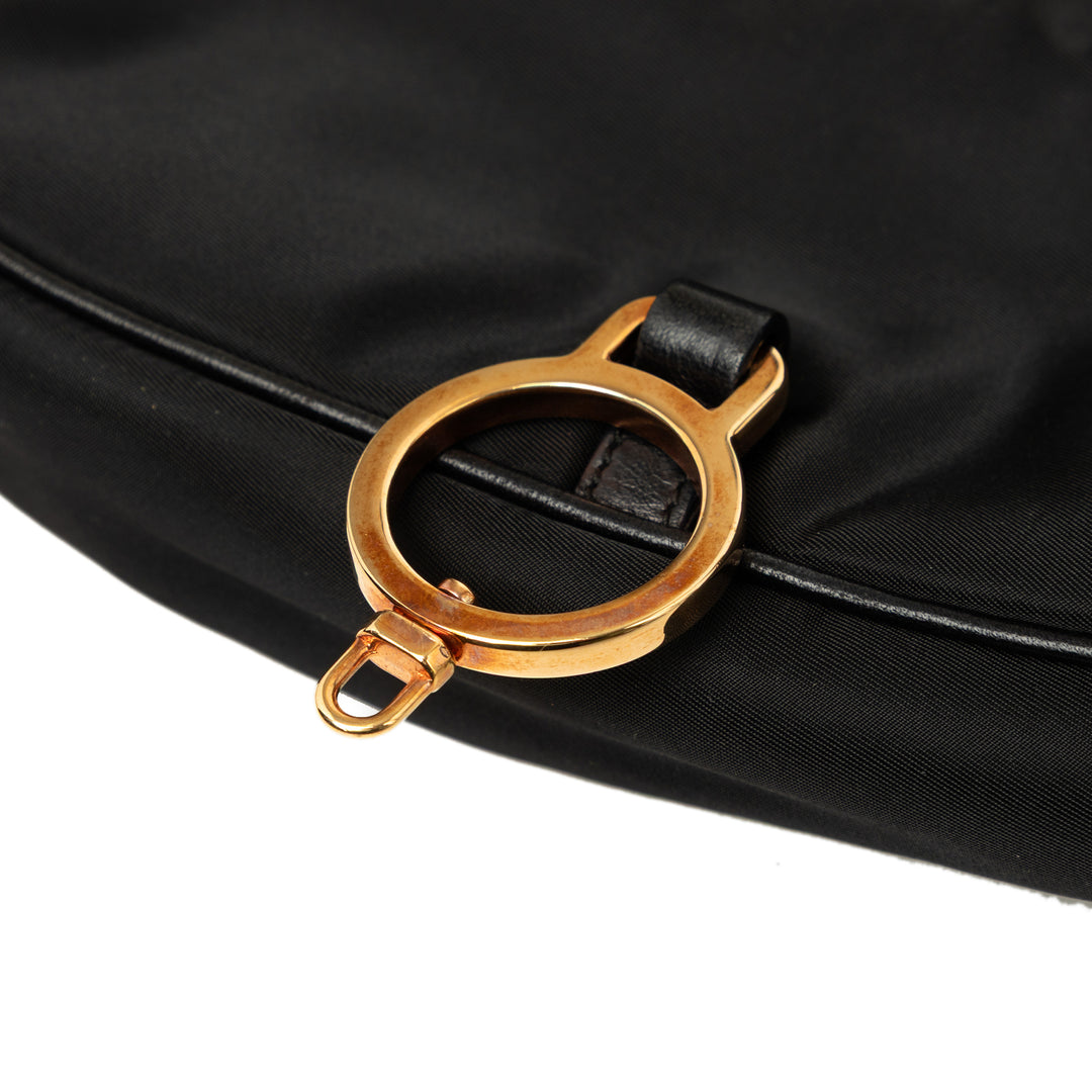 Prada Souple Veau et Sac Tessuto Noir – vue 6 – GABY PARIS