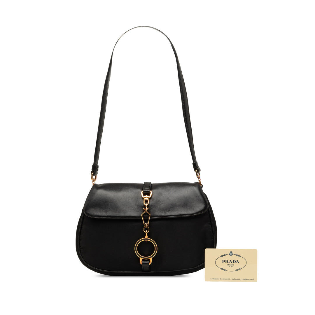 Prada Souple Veau et Sac Tessuto Noir – vue 8 – GABY PARIS