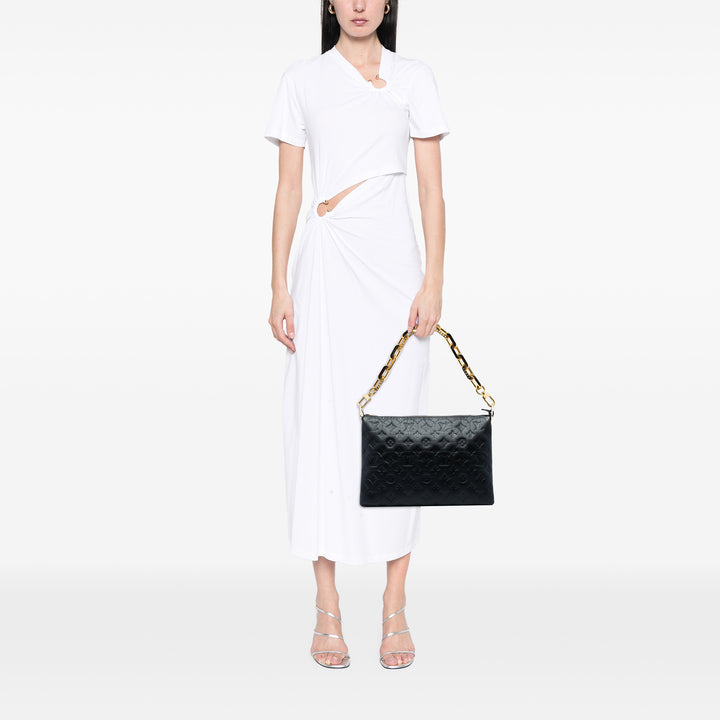 Louis Vuitton embossé Puffy Coussin MM Monogram Noir