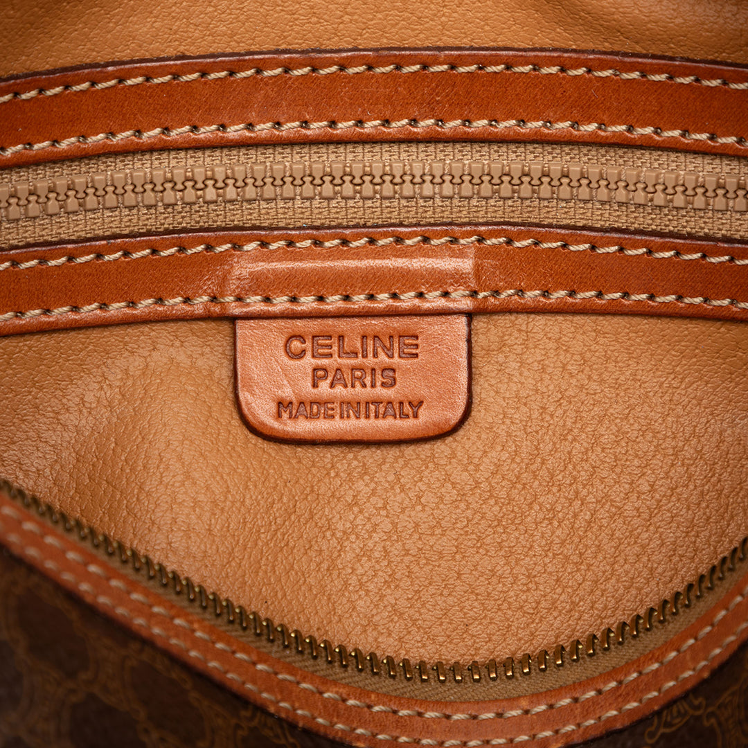Celine Macadam Coated Toile Sac bandoulière