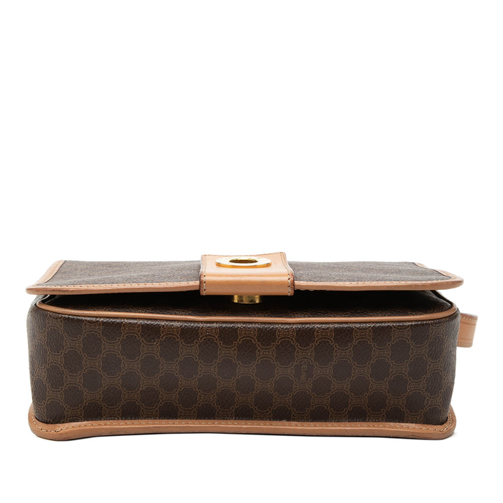 Celine Macadam Coated Toile Sac porté croisé