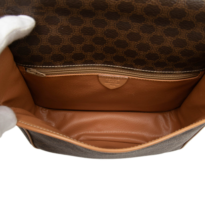 Celine Macadam Coated Toile Sac porté croisé