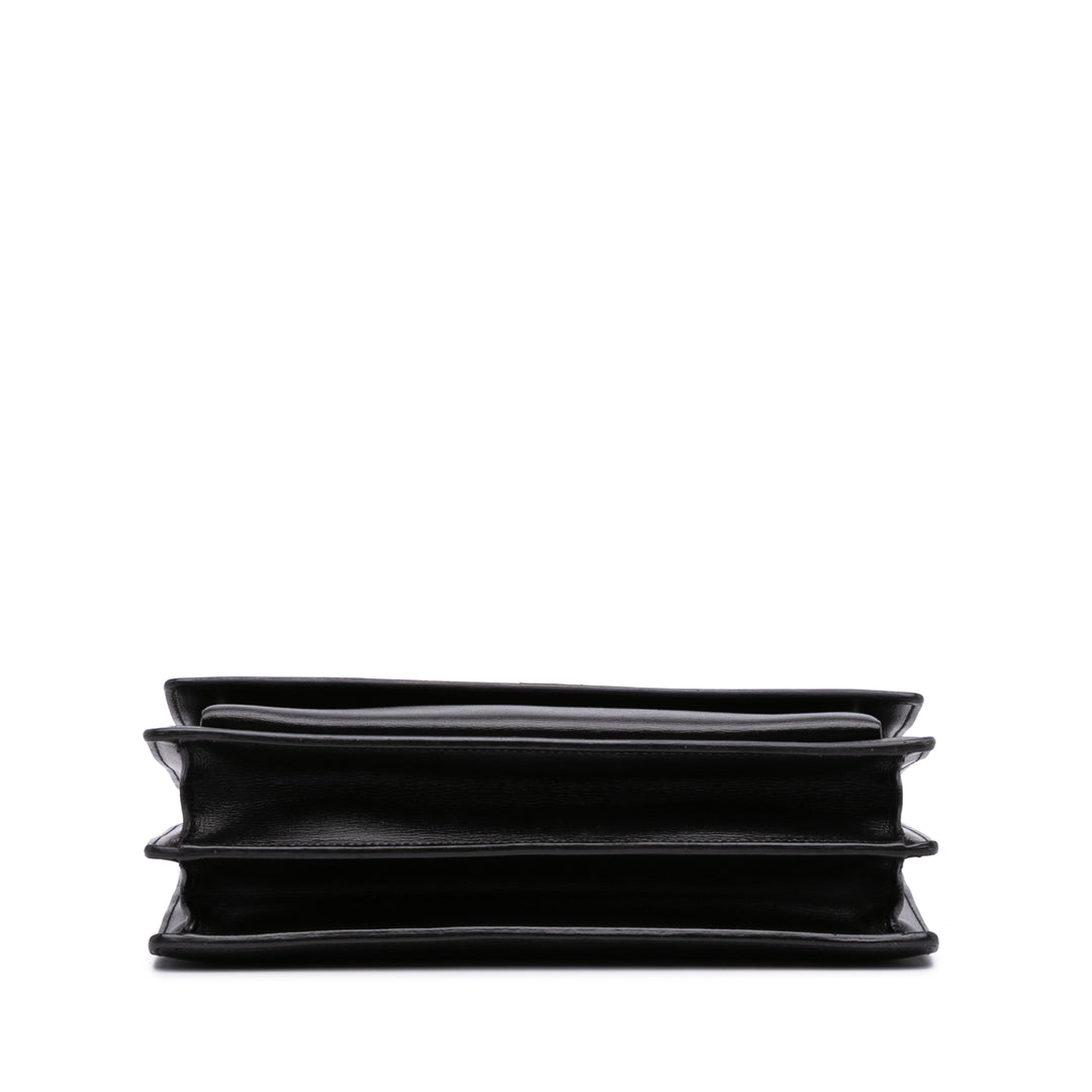 Saint Laurent Large Cuir Monogram Sunset Sac porté croisé Noir – GABY PARIS Authentique